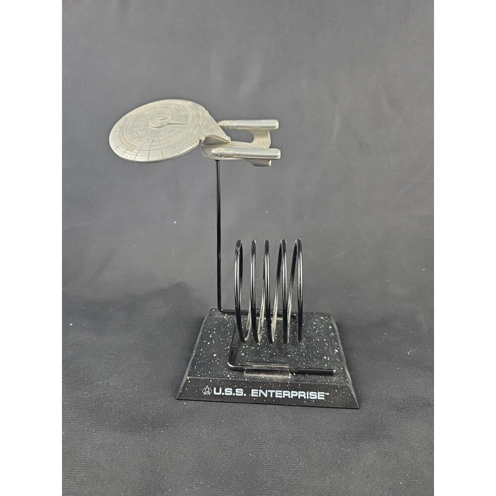 STAR TREK USS ENTERPRISE DESK TOP LETTER HOLDER APPLAUSE 1994